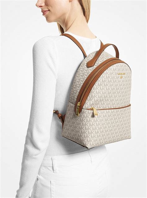 valerie medium logo backpack michael kors|Valerie Medium Pebbled Leather Backpack .